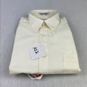 Boys Christian Dior 14 Husky Ivory Dress Shirt